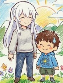 Reincarnated Without a Cheat, I Adopted the Former Hero as My Mom